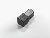 Eckstück für Fliesenprofil „Quadratum Schwarz – Alu eloxiert
