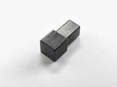 Eckstück für Fliesenprofil „Quadratum Schwarz – Alu eloxiert