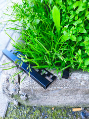 Eckstück für Fliesenprofil „Quadratum Schwarz – Alu eloxiert