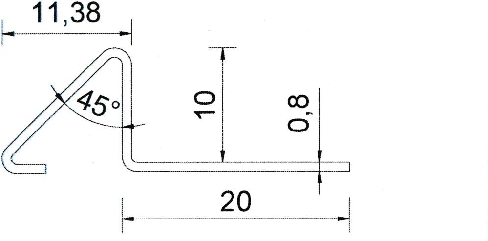 ProDiva Triangolo – Übergangsprofil aus Edelstahl
