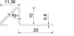 ProDiva Triangolo – Übergangsprofil aus Edelstahl