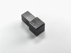 Eckstück für Fliesenprofil „Quadratum Schwarz – Alu eloxiert